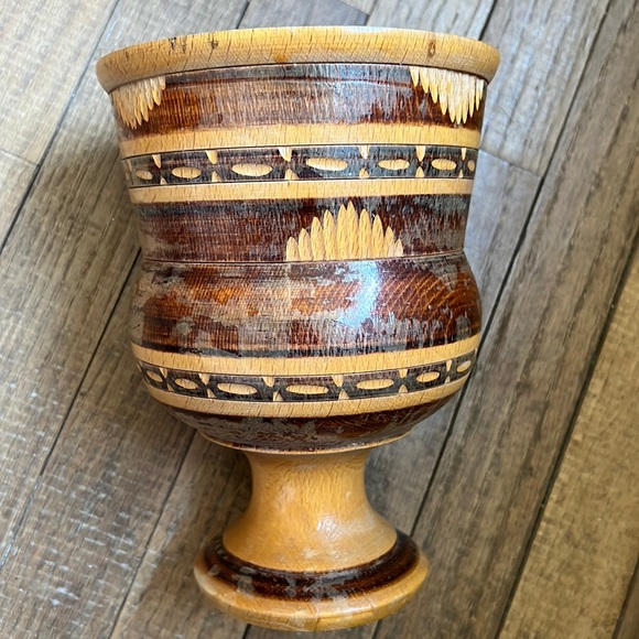 Wooden chalice large goblet vase - Picture 6 of 16